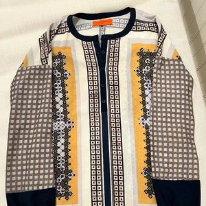 Clover Canyon Long Sleeve Half Button Blouse | Size L |